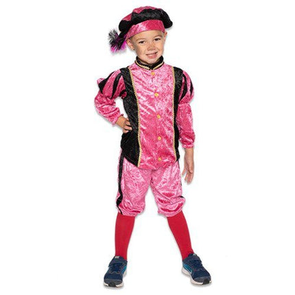 Pietenpak Kind Velours vaaleanpunainen/musta