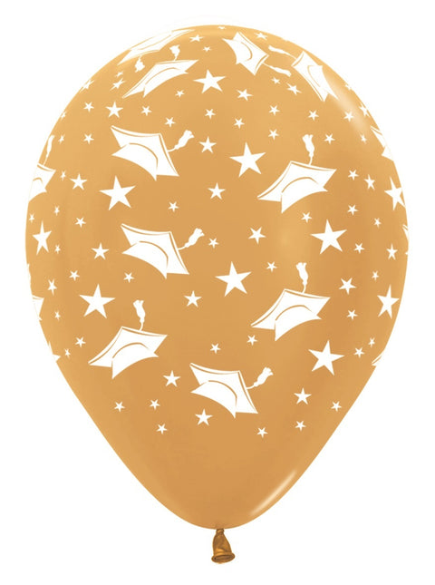 Ilmapallot Valmistujaiset Hatut Kulta 570 30cm 25kpl 30cm 25kpl