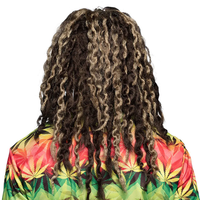 Ruskea peruukki Rasta