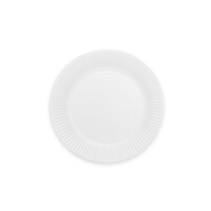 Valkoiset lautaset paperi 18cm 8kpl