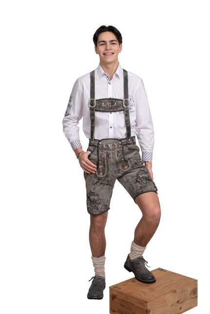 Nahkahousut Harmaa Miesten lyhyt Vintage