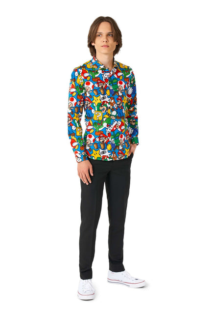 Super Mario paita poika teini OppoSuits