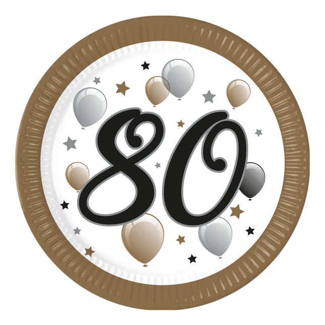 80 vuotta merkkejä paperi 23cm 8kpl