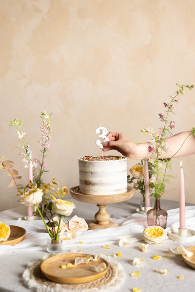 3 vuoden kynttilän terälehdet 8cm