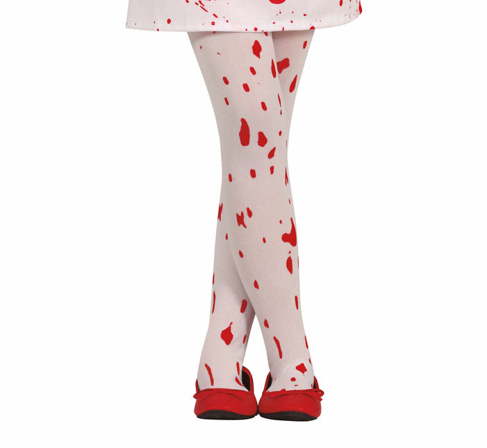 Punainen Valkoinen Halloween Legging Bloody Child
