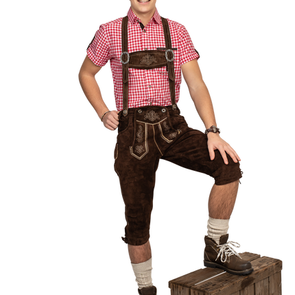 Lederhose Brown Miehet Pitkä