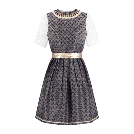 Sininen Valkoinen Creme Dirndl Mekko Oktoberfest Hyvät 2 kpl
