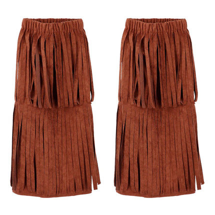 Ruskea säärisuojat hapsut