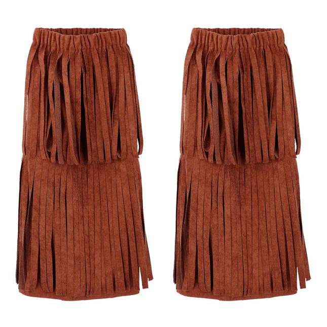 Ruskea säärisuojat hapsut