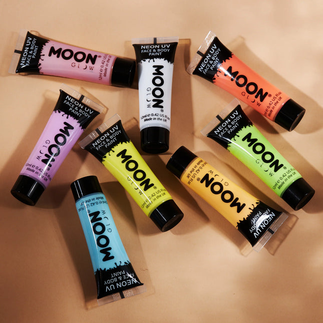 Moon Glow Pastel Neon UV kasvoväri musta 12ml