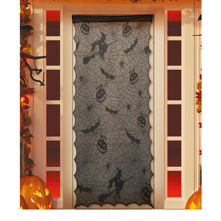 Musta Halloween oviverho Pitsi 1.94m