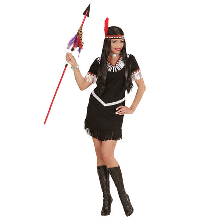 Intialainen mekko musta naiset