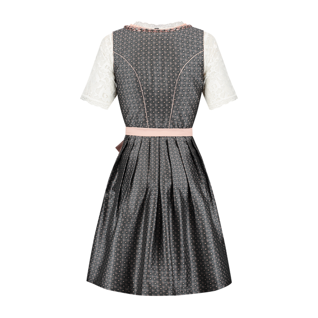 Vaaleanpunainen Valkoinen Creme Dirndl Mekko Oktoberfest Ladies