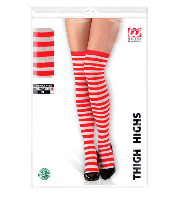 Punaiset valkoiset sukat 64cm