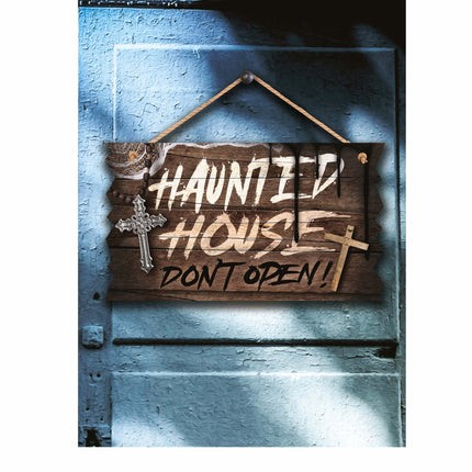 Halloween ovikyltit Haunted House 35cm