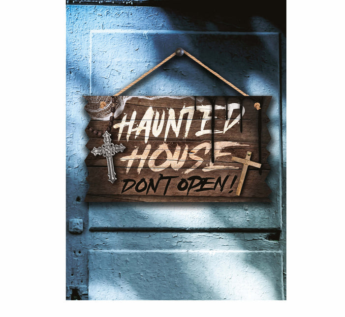 Halloween ovikyltit Haunted House 35cm