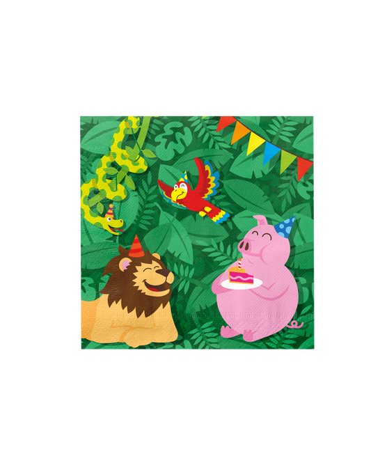 Viidakko lautasliinat 33cm 16kpl