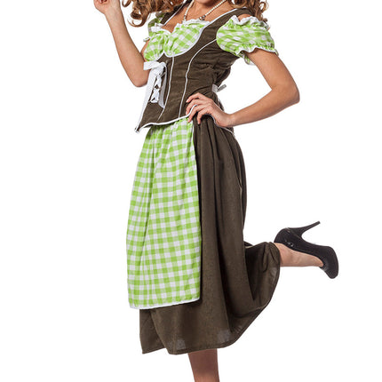 Vihreä Dirndl mekko Oktoberfest Ladies