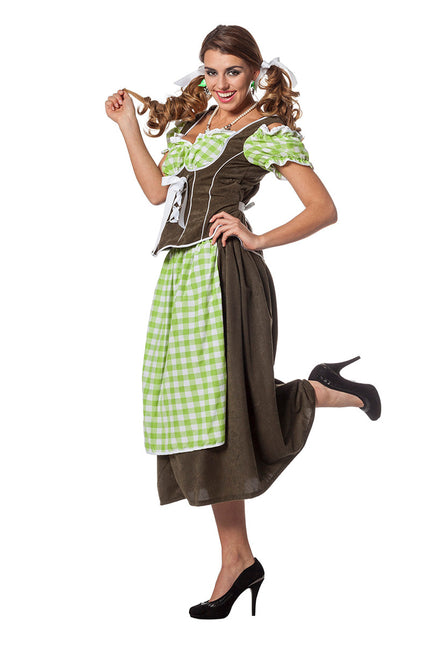 Vihreä Dirndl mekko Oktoberfest Ladies