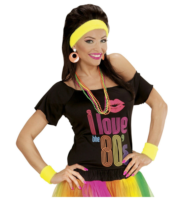 Neonkeltaiset hikinauhat 2 kpl