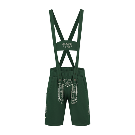 Miesten tummanvihreät nahkahousut