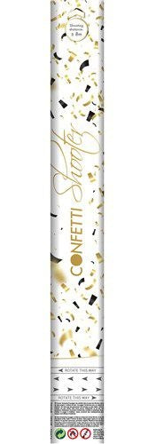 Musta kultainen konfettitykki 40cm