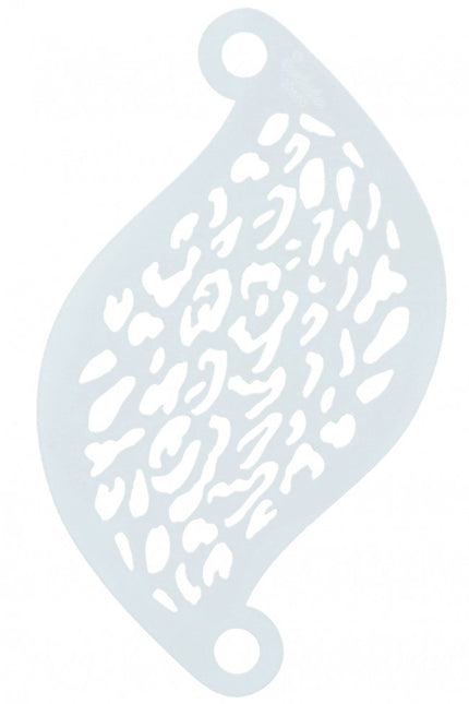 Valkoinen Make Up Stencil Animal Print