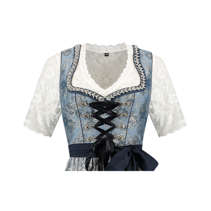 Sininen Hopea Dirndl Mekko Oktoberfest Hyvät 2 kpl