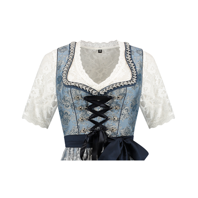 Sininen Hopea Dirndl Mekko Oktoberfest Hyvät 2 kpl