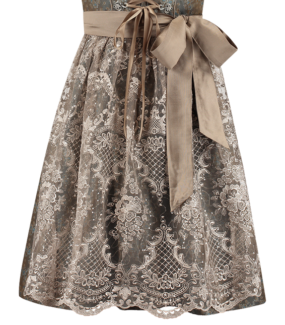 Vihreä Dirndl Mekko Oktoberfest Ladies Jaquard