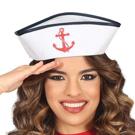 Puku Sininen Valkoinen Ladies Sailor