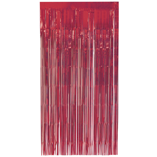 Punainen oviverho 2m