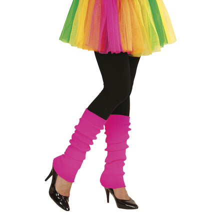 Neon vaaleanpunaiset säärisuojat 2kpl