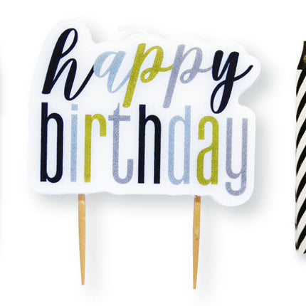 Hyvää syntymäpäivää kynttilät värilliset 13kpl