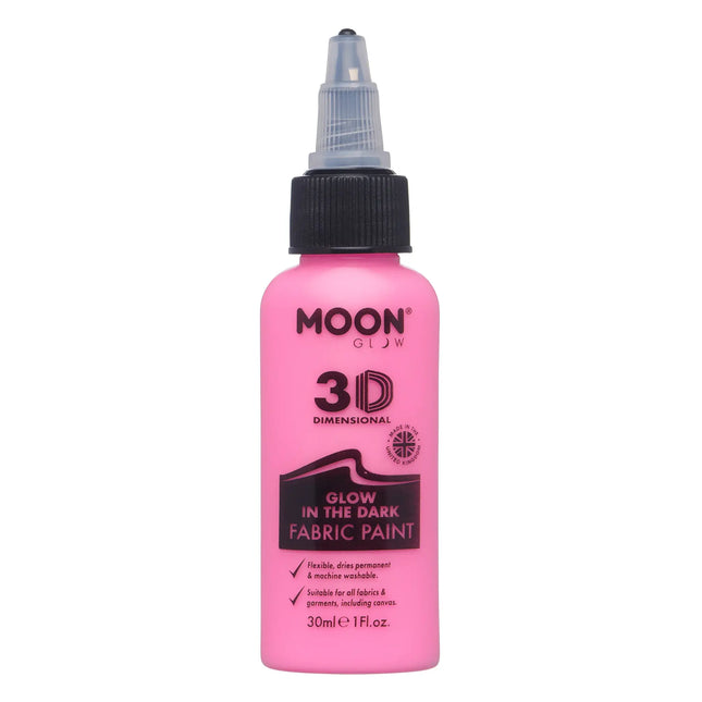 Moon Glow Hehkuva kangasmaali vaaleanpunainen 30ml