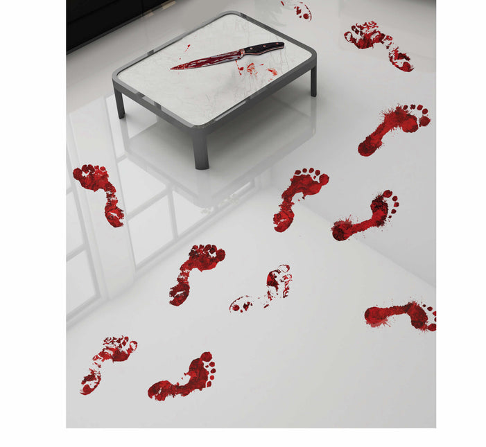 Halloween Koriste Tarra Footprints