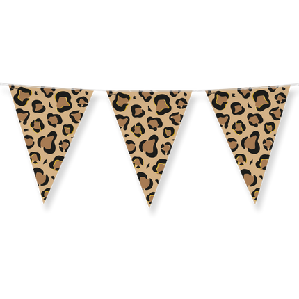 Ruskea Musta Garland Pantteri tulosta 10m