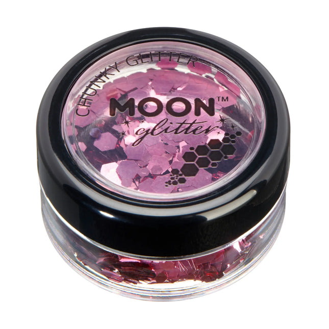 Moon Glitter Classic Chunky Glitter vaaleanpunainen 3 g
