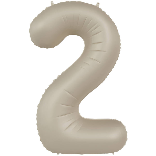 2 vuoden kuva ilmapallo Nude Matt 86cm