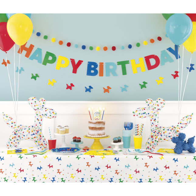 Koira ilmapallo värillinen 76cm