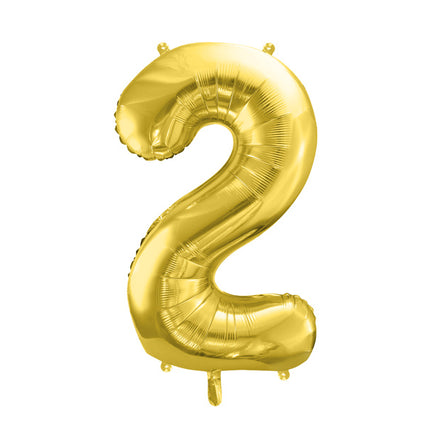 2 vuoden kuva ilmapallo kultainen tyhjä 72cm