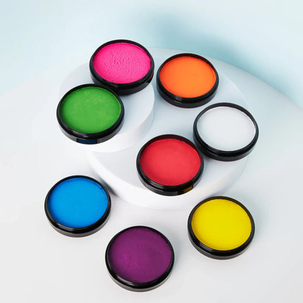 Moon Glow Neon UV Pro kasvomaali Cake Pots Valkoinen 36g