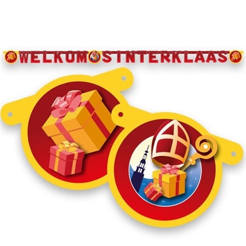 Kirje banneri Tervetuloa Sinterklaas 2.10M