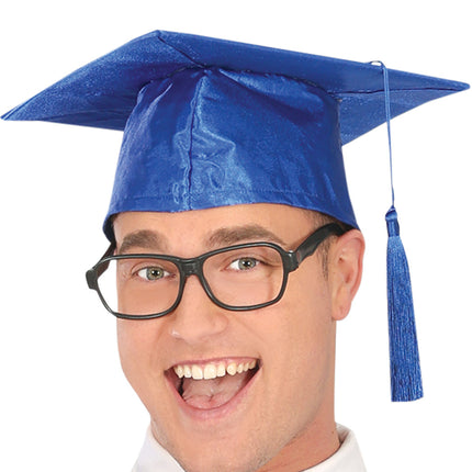 Valmistumisen puku sininen miehet