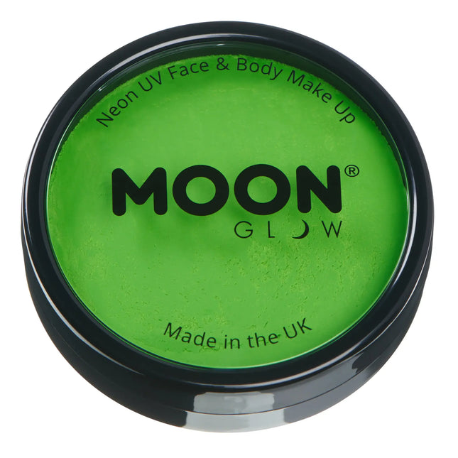 Moon Glow Neon UV Pro kasvoväri Intense Green 36g