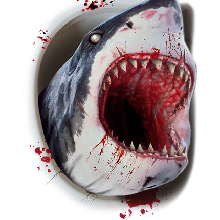 Halloween koristelu wc hai