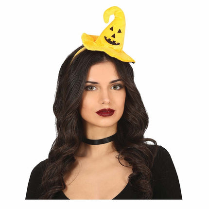 Oranssi Halloween hiusnauha noita hattu
