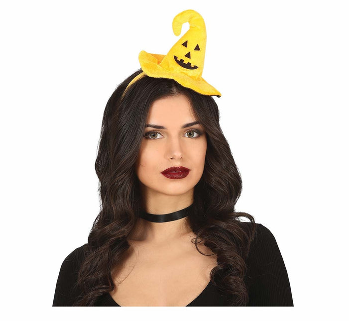 Oranssi Halloween hiusnauha noita hattu
