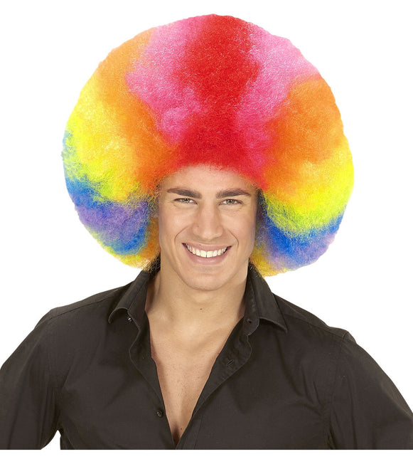 Värillinen peruukki Afro Extra Big