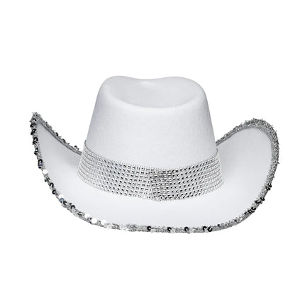 Häät Cowboy hattu morsian Glitter